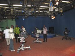 A studio at GBC（ Ghana Broadcasting Corporation ) ：2010