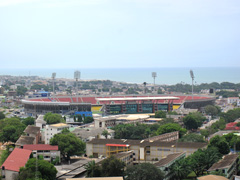 The soccer stadium of Accra
