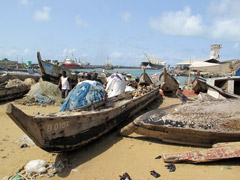 The port of Cotonou