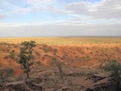 the "dunes" of the Seno Plain