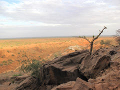 the "dunes" of the Seno Plain