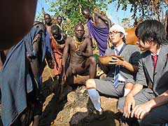 Our stars drinking cow blood