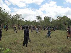 Surma stick-duelling, stickfighting : Donga