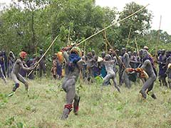 Surma stick-duelling, stickfighting : Donga