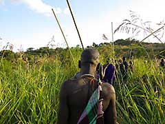 On the way to the designated Donga site.