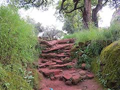 path to the viewpoint to see the Blue Nile