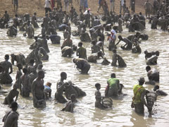 Bandiagara, Mali : Dogon Fish Festival or Ritual