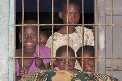 A "typical" Yoruba family home in Oyo State, in south west Nigeria.