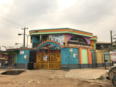 A colorful elementary school in Lagos.