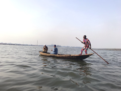 Makoko, a town on stilts in the center of Lagos