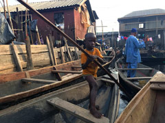 Even small children are free to run around as long as they have a boat!