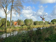 Approximately 11 kilometers from Bruges