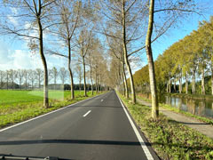 Approximately 11 kilometers from Bruges