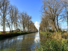 Approximately 11 kilometers from Bruges