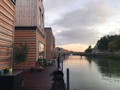 Floating Houses in Rotterdam, the Netherlands