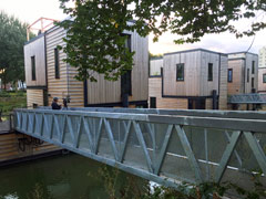 Floating Houses in Rotterdam, the Netherlands