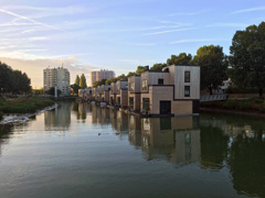 Floating Houses in Rotterdam, the Netherlands