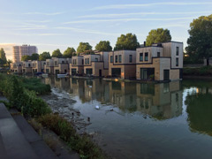 Floating Houses in Rotterdam, the Netherlands