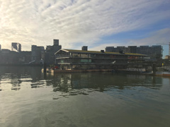 Floating Office in Rotterdam, the Netherlands.