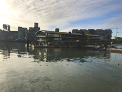 Floating Office in Rotterdam, the Netherlands.