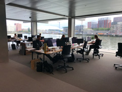 This is an architecture office in the Floating Office of Rotterdam. Spacious and comfortable!