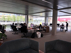 This is an architecture office in the Floating Office of Rotterdam.