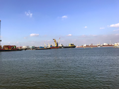 The port of Rotterdam.