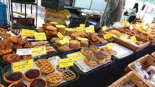 Pastries at the morning market in Amsterdam !