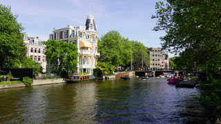 The neighborhood surrounding Amsterdam's Rijksmuseeum (National Museum of Fine Arts).