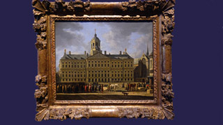 A painting from 1672 in the Rijksmuseum : Amsterdam's City Hall (now the Royal Palace) on Dam Square.