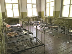 A nursery in the long ago evacuated village of Zalissya