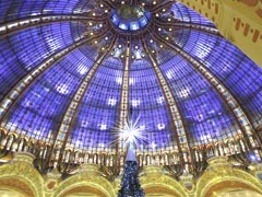 The interior of the famous parisian department store Printemps.