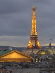 The Eiffel Tower from afar.