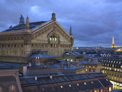 The backside of the Palais Garnier