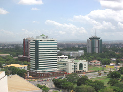 Vue panoramique d’Accra