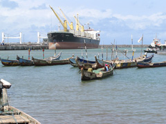 le port de Cotonou, Benin