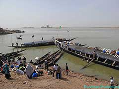 Le port sur le fleuve Niger, à Mopti