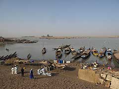 Le port sur le fleuve Niger, à Mopti