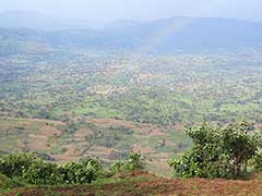 Le paysage chez les Surmas de la vallée de l'Omo en Ethiopie.