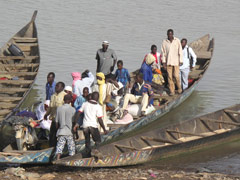 La rive du fleuve Niger vue de Mopti