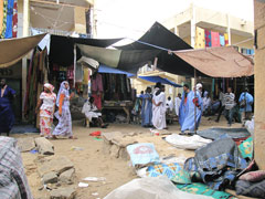 Un souk, ou marché, à Nouakchott