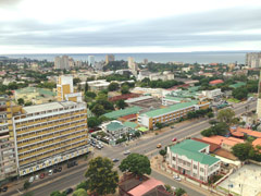 Une vue plongeante sur Maputo