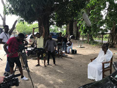 Le tournage d'un film de Nollywood