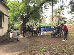 Le tournage d'un film de Nollywood