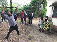 Le tournage d'un film de Nollywood