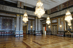 Danemark, Copenhague: l'intérieur du palais de Christiansborg