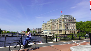 Le quartier autour du Rijksmuseeum (musée national des beaux-arts) d'Amsterdam.