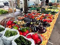 Lyon : Marché du matin le long de la Saône