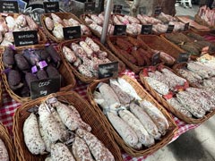 Lyon : Marché du matin le long de la Saône