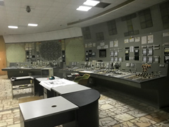 Tchernobyl : la salle de contrôle du réacteur N°3